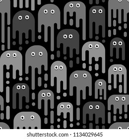 Monsters pattern, a pattern of mutant patterns, bacteria, viruses. Cartoon style for children's pattern. Funny children's print