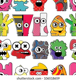Monsters seamless