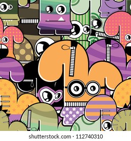 Monsters seamless