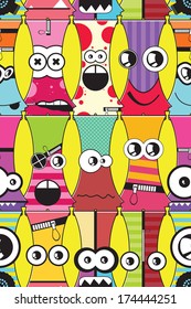 Monsters seamless