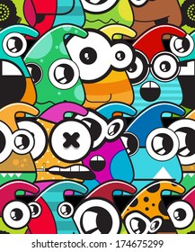 Monsters seamless