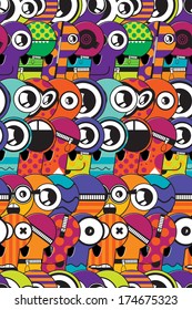 Monsters seamless