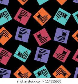 Monsters - seamless pattern