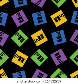 Monsters - seamless pattern