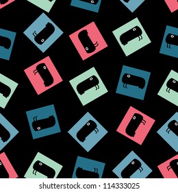 Monsters - seamless pattern