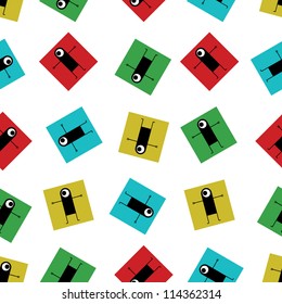 Monsters - seamless pattern