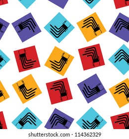 Monsters - seamless pattern