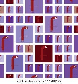 Monsters - seamless pattern