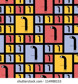 Monsters - seamless pattern