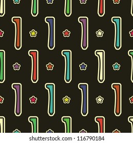 Monsters - seamless pattern