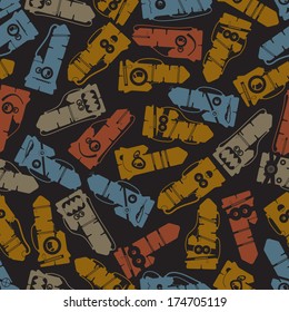 Monsters - seamless pattern