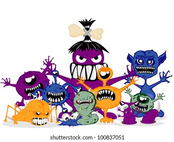 monsters. Vector illustration