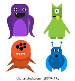 Monsters Vector Illustration