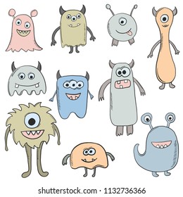 Monsters vector illustration Cartoon
