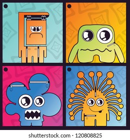 Monsters - vector set
