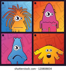 Monsters - vector set