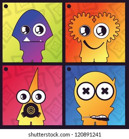 Monsters - vector set