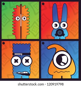 Monsters - vector set