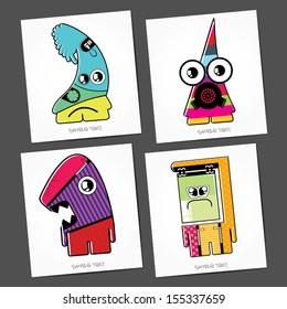 Monsters - vector set