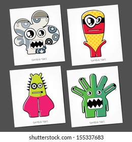 Monsters - vector set