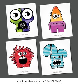 Monsters - vector set