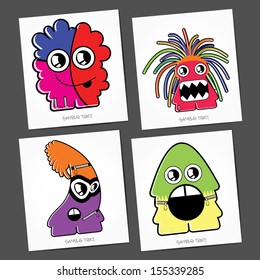Monsters - vector set