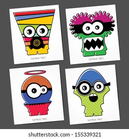 Monsters - vector set