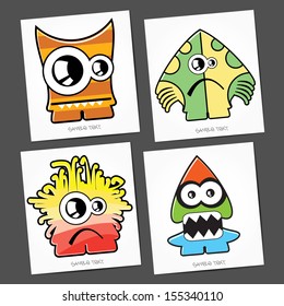 Monsters - vector set