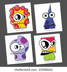 Monsters - vector set