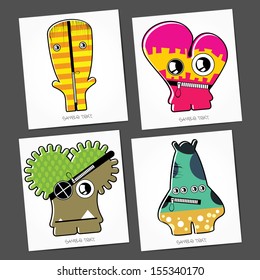 Monsters - vector set