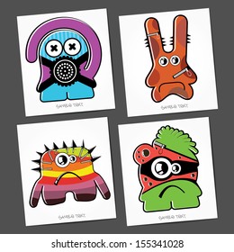 Monsters - vector set