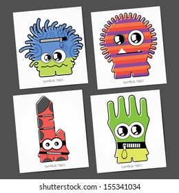 Monsters - vector set
