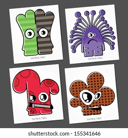 Monsters - vector set