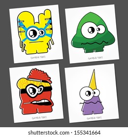 Monsters - vector set