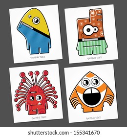 Monsters - vector set