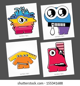 Monsters - vector set