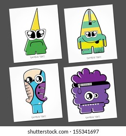 Monsters - vector set