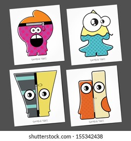 Monsters - vector set