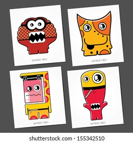 Monsters - vector set