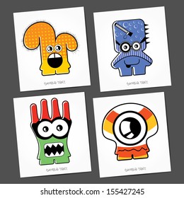 Monsters - vector set