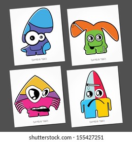 Monsters - vector set