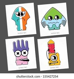 Monsters - vector set