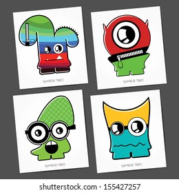 Monsters - vector set