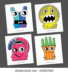 Monsters - vector set