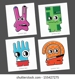 Monsters - vector set