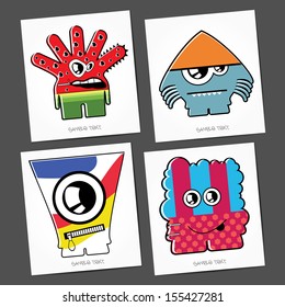 Monsters - vector set