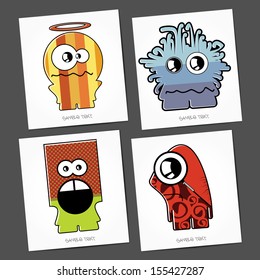 Monsters - vector set