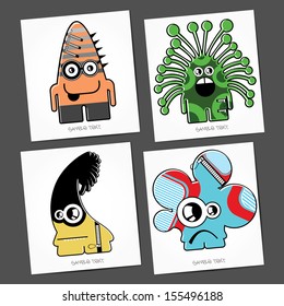 Monsters - vector set