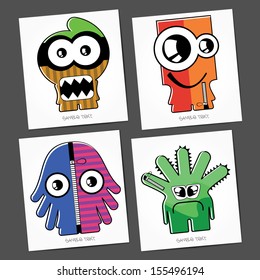 Monsters - vector set