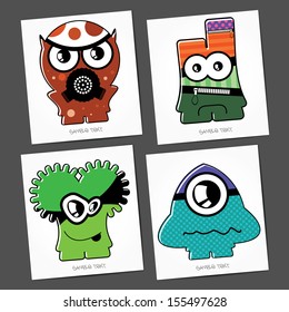 Monsters - vector set